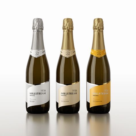 label design Prosecco Label Design, Sparkling Wine Label Design, Champagne Label Design, Champagne Packaging, Alcohol Design, Wine Bottle Label Design, Prosecco Wine, Sparkling Wine Label, Alcohol Packaging