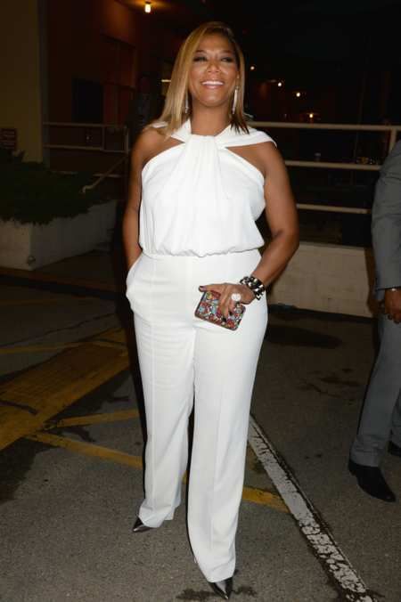 Photo 10 from Queen Latifah Queen Latifah Style, Queen Latifa, White Party Outfit, Miles Teller, Style Evolution, Queen Latifah, Queen Fashion, Mtv Movie Awards, Moda Chic