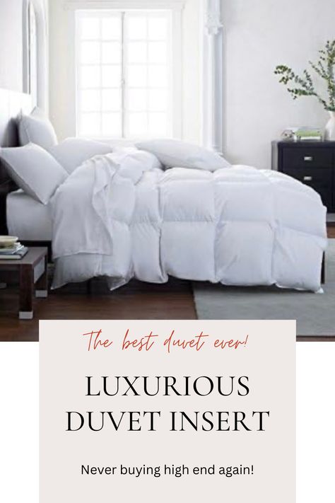 Extra Fluffy All Season Duvet Insert! My favorite Amazon bedding find to date! #luxe #luxeforless #bedding Best Duvet Insert, Fluffy Duvet Insert, Cooling Comforter, Amazon Bedding, Fluffy Duvet, Down Alternative Comforter, Makeover Bedroom, Down Comforters, Room Makeover Bedroom