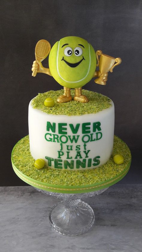 Cake Tennis Birthday, Tenis Cake Birthdays, Pickleball Cake Ideas, Tennis Cake Ideas Birthdays, Tennis Theme Cake, Tennis Birthday Cake, Pickleball Cake, Tennis Cakes, Tennis Ball Cake