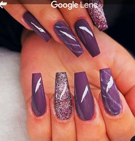 Midnight Purple Nails, 2023 Manicure, Nail Glam, Blessed Wednesday, Purple Acrylic Nails, Purple Nail Designs, Different Nail Designs, Fancy Nails Designs, Crochet Braid Styles