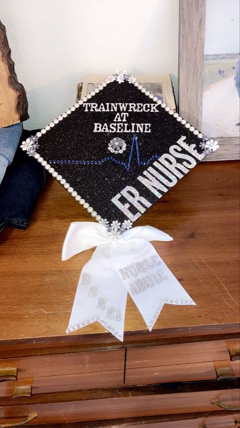 Life is a trainwreck, just like some of my future patients 🤷🏻‍♀️ Emergency Room Nurse Graduation Cap, Er Nursing Graduation Cap, Ed Nurse Graduation Cap, Er Nurse Cap Decoration, Er Graduation Cap, Emergency Nurse Graduation Cap, Paramedic Graduation Cap, Er Nurse Grad Cap, Er Nurse Graduation Cap