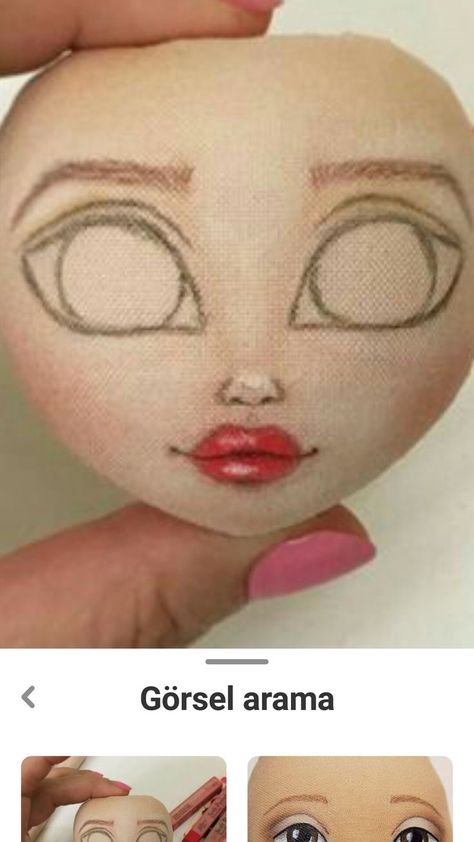 How To Paint Doll Faces On Fabric, Face Paint Art, Dolls Handmade Diy, Doll Face Paint, Doll Making Patterns, Doll Making Tutorials, Sculpted Doll, Cloth Dolls Handmade, Doll Diy Crafts