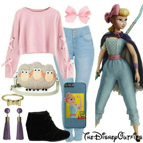 Disneybound Bo Peep, Disney Collaboration Fashion, Toy Story Themed Outfits, Disney Outfits Inspired, Bo Peep Inspired Outfit, Toy Story Outfit Ideas Disney Inspired, Disney Bounding Toy Story, Toy Story Bounding, Disney Bound Toy Story