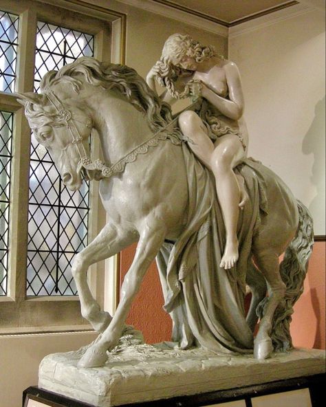 Large scale sculpture of Lady Godiva by John Thomas. Maidstone Museum, England. Creepy Statues, Large Sculpture, Lady Godiva, John Thomas, Chinese Art Painting, Cemetery Art, Blackest Night, Greek Myths, Soul Art