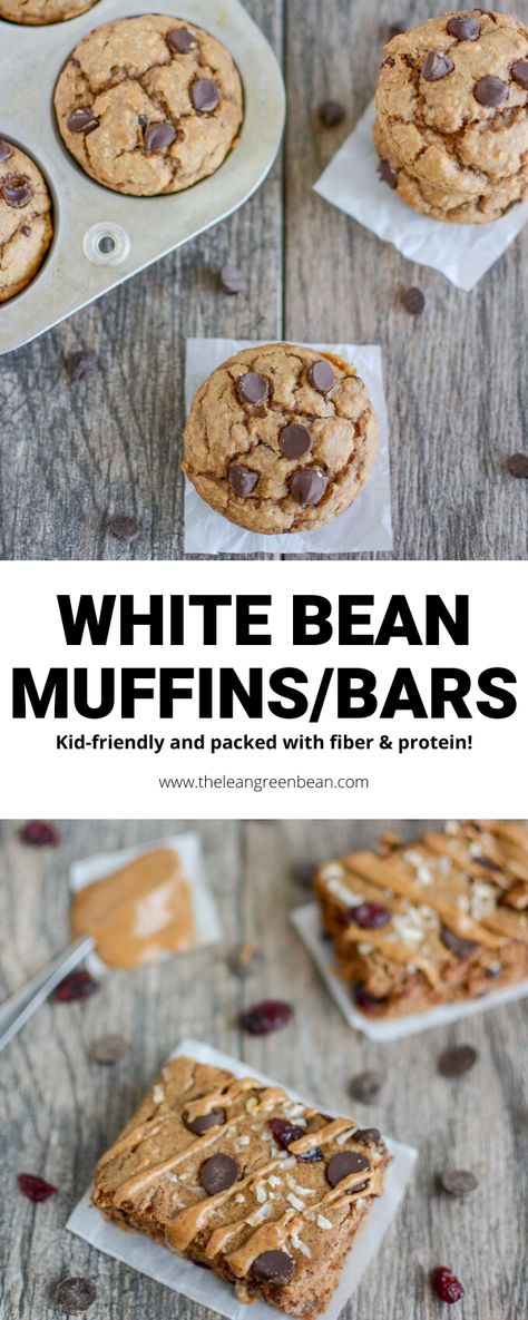 White Bean Baking Recipes, White Bean Breakfast, White Beans Breakfast, Garbanzo Bean Muffins, Baking With Beans, White Bean Muffins, Best Bean Recipes, Protein Fiber Muffins, White Bean Cake