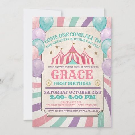 $2.98 | Carnival Birthday Invitation #pink carnival birthday invitation, pink and teal circus invitation, carnival invitation, circus invitation, circus ticket invite, circus ticket, big top birthday, pink and teal carnival invite, girl circus invite, girl carnival invite Pink Carnival Birthday Party Invitations, Carnival Birthday Party Invitations, Carnival Birthday Theme, Pink Carnival, Carnival Birthday Invitations, Circus Invitations, Carnival Invitations, Carnival Birthday Party Theme, Birthday Invitation Pink