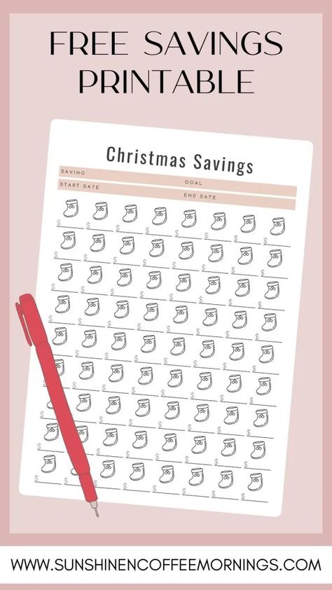 Free Savings Printables for Special Occasiona Christmas Savings Challenge Free Printable, Monthly Saving Challenge Free Printables, Organizing Finances, Savings Plan Printable, Financial Printables, Christmas Savings Challenge, Budgeting Printables, Car Saving, Tracking Expenses