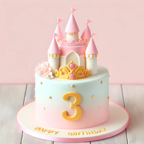 3rd Birthday Cake Ideas Make Your Child’s Special Day Unforgettable (4) Princess Castle Cake Buttercream, Princess Cake For Girls Birthday, Princess Theme Birthday Party Cake, Castle Princess Cake, Princess Castle Birthday Party, 3rd Birthday Party For Girls Ideas Cake, 3rd Birthday Party Princess, Cakes For 3 Year Girls Birthday, Pink 3rd Birthday Cake