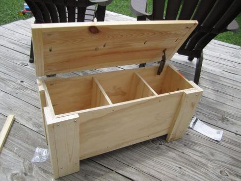 Wooden ice chest