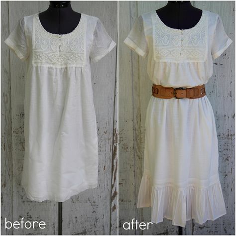 Great tutorials for adding sleeves to sleeveless dresses, changing a low neckline and adding length to a dress plus more! Lengthen Dress, Easy Diy Fashion, Diy Fashion Projects, Random Crafts, Add Sleeves, Repurposed Clothing, Kleidung Diy, Altering Clothes, Fashion Project