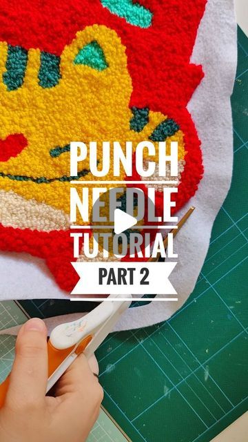 Renata Paton 🎨✨ on Instagram: "you've made your rug, AND NOW???? we clean it up 🫴🏻✨💖 here's the punch needle tutorial PART 2: FINISHING AND BACKING YOUR RUG! 🧶✂️ these aren't all necessary steps, but this is what i do to achieve a sellable piece of art that'll last the distance 💅🏻🔥 #punchneedle #punchneedleart #arttutorial #crafttutorial #fibreart #yarnlife" Punch Needle Tutorial, How To Punch, Rug Tutorial, The Punch, Punch Needle Patterns, Punch Needle Embroidery, Needle Punch, Craft Tutorial, Embroidery Needles