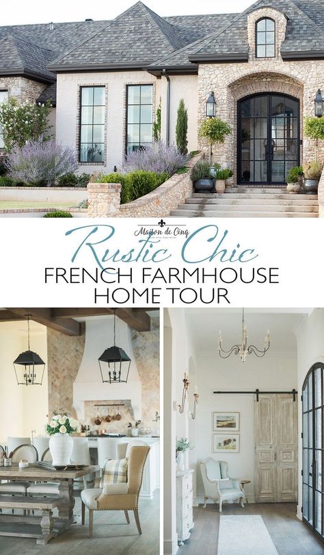 French Country Exterior, French Country Living, French Farmhouse Style, Modern French Country, French Country House Plans, French Style Homes, French Country Living Room, European Farmhouse, French Country Design