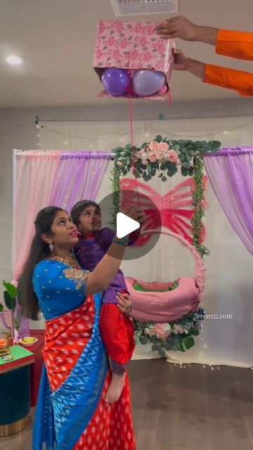 Baby Name Reveal Ideas Indian, Naamkaran Decoration Ideas, Name Revealing Ideas For Naming Ceremony, Baby Name Decorations, Indian Diy, Naming Ceremony Decoration, Beautiful Bedroom Colors, Baby Name Reveal, Name Reveal