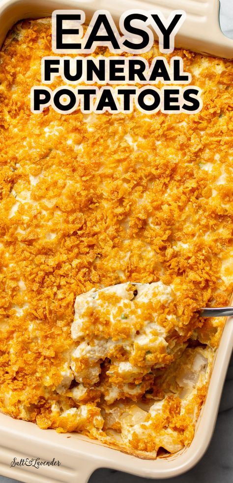 Party Potatoes, Cheesy Hashbrown Casserole, Cheesy Potato Casserole, Plat Simple, Hash Brown Casserole, Potato Side Dishes, Cheesy Potatoes, Best Side Dishes, Potato Casserole