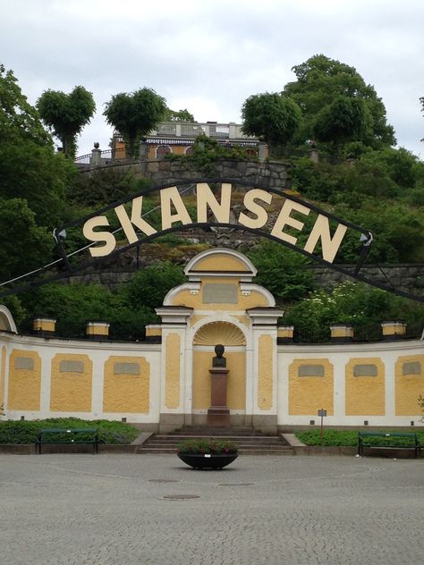 Skansen - is the world's first open-air museum, founded in 1891. Air Museum, Scandinavian Countries, Swedish Style, Baltic States, Lovely Places, Iconic Buildings, Gothenburg, Most Beautiful Cities, Stockholm Sweden