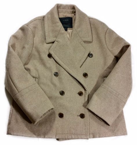 J. Crew Double Breasted Melton Wool Coat  Size: 6 Petite 6P Condition is Pre-owned. No holes, stains or tear. Nice condition.  Color: Beige (Oatmeal)Care: Dry Clean Approximate Measurements Taken Laying Flat:Shoulder to Shoulder: 20"Armpit to Armpit: 21"Sleeve Length: 21"Back of Coat from bottom of Collar to Hem: 25"Shoulder to Hem: 22.5" Please see photos. Thank you for looking! "International Buyers: Buyer is responsible for any taxes, duties and customs fees if incurred." Peacoat Womens, Beige Wool Coat, Peacoats, Wool Peacoat, Cute Everyday Outfits, Pea Coat, Dream Clothes, Wool Coat, Fitness Inspo