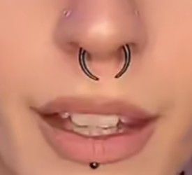 12 Gauge Septum, 8 Gauge Septum, Gauged Septum, Septum Gauge, Black Septum, Gauge Septum, Stretched Septum, Eyebrow Piercing, Piercing Ideas