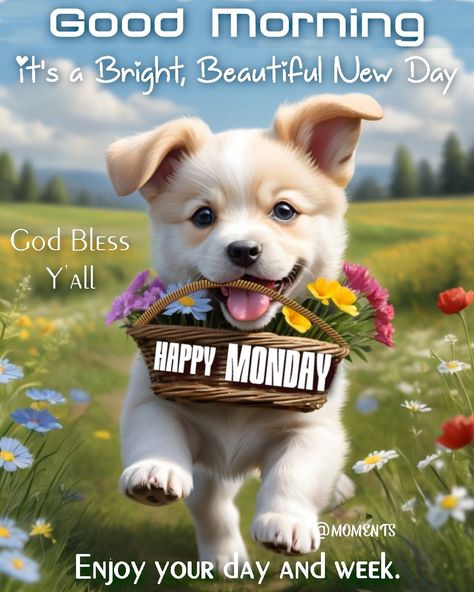 It's A Bright, Beautiful New Day. Good Morning, Happy Monday Pictures, Photos, and Images for Facebook, Tumblr, Pinterest, and Twitter Sunny Monday Quotes Happy, Monday Cute Images, Good Morning Happy Monday New Week, Good Monday Morning Images, Happy Monday Humor, Happy Monday And New Week, Happy Monday Images Funny, Good Morning Happy New Week, Monday Quotes Positive