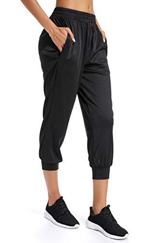 FITTOO Pantacourt de Sport Femme Legging Court Short de Sport Pantalon Yoga Eté Cordon Serrage Poches Latérales Élastque pour Fitness Jogging Course Gym Pantalon 3/8 Outfit Pantalon, Legging Court, Parachute Pants, Jogging, Capri Pants, Yoga, Pants, Trousers