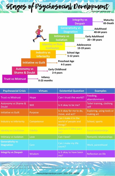 Erikson Stages Of Development, Erickson Stages Of Development, Erikson Stages, Stages Of Psychosocial Development, Psychosocial Development, Social Work Exam, Erik Erikson, Child Development Theories, Stages Of Development