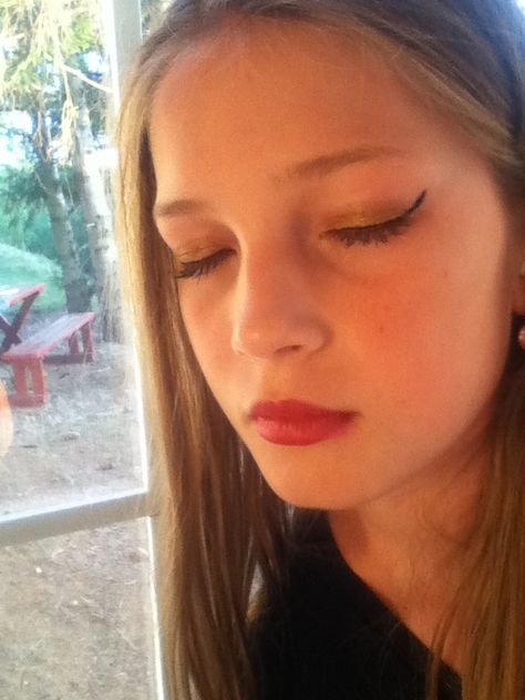 My 13 year old sis did my makeup! Nostril Hoop Ring, Year Old, Makeup Looks, Nose Ring, Makeup, Make Up, Make Up Looks