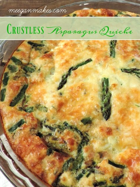 Crustless Asparagus Quiche, Asparagus Quiche Recipes, Quiche Recipes Crustless, Easy Asparagus, Recipe Asparagus, Asparagus Quiche, Grilled Asparagus Recipes, Asparagus Recipes Baked, Quiche Recipes Easy