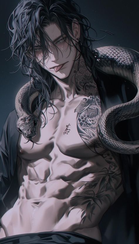 Dark Anime Guys, Anime Guys Shirtless, Arte Obscura, Cool Anime Guys, Anime People, Character Names, Anime Drawings Boy, 영감을 주는 캐릭터