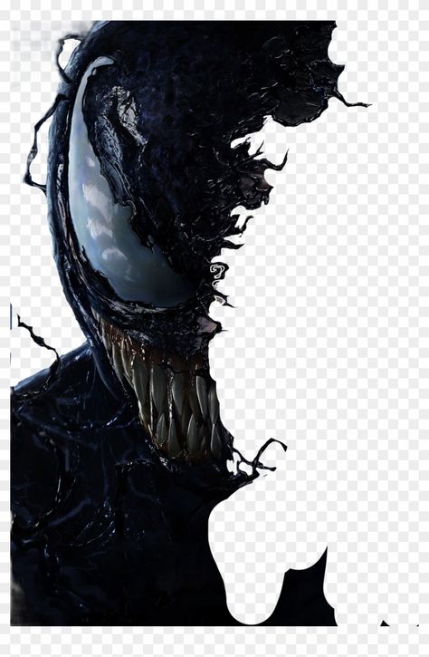 Venom Template, Venom Half Face, Venom Portrait, Spiderman And Venom, Venom Mask, Venom Pictures, Carnage Venom, Venom Aesthetic, Venom Face