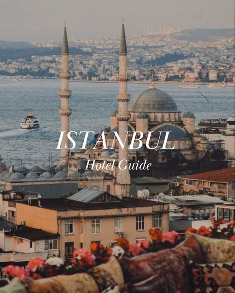 Hotels in Istanbul next to the water looking onto the mountains. Best Hotels In Istanbul, Hotels In Istanbul, Istanbul Guide, Istanbul Hotels, Blue Mosque, East Meets West, Tourist Spots, My Trip, Best Sites