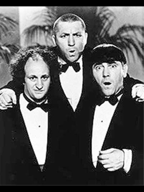 The Three Stooges. Larry, Curly, and Moe. Men In Tuxedos, Three Stooges, The Three Stooges, Tuxedos, A Photo