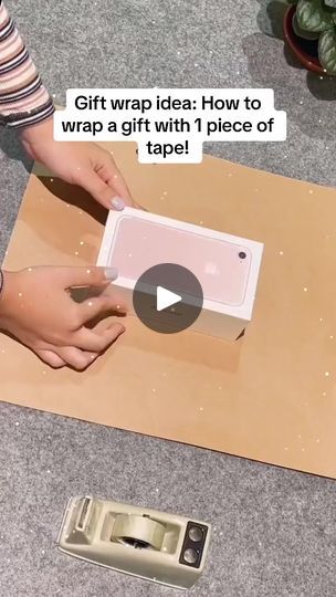 572K views · 4.2K reactions | 115_Check out this easy gift wrap idea on how to wrap a present with 1 piece of tape! @Downtown East #welltequila #songoftheday #wrappinghacks #fypシ゚viralシ #foryoupage #wrappingtutorial #giftwrap #fyp #gift #wrappingpresents #giftwrapped | Giftwrapping101 | Karissa Ella · Well Tequila Wrap A Present, How To Wrap, Simple Gift Wrapping, Present Wrapping, A Present, Last Christmas, Christmas Wrapping, Easy Gifts, Tequila