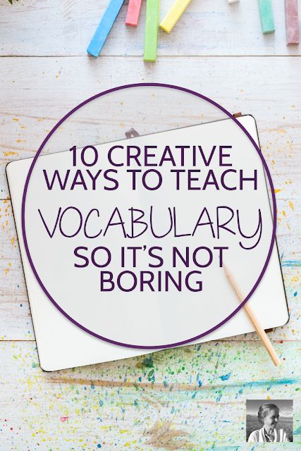 Wish teaching vocabulary could be more creative and fulfilling? Try these ten strategies to make studying vocabulary more engaging and the words more memorable. Vocabulary Teaching Activities, Vocab Activities High School, Vocabulary Strategies Elementary, How To Teach Vocabulary Elementary, Vocabulary Activities Kindergarten, Teaching Vocabulary Kindergarten, Social Studies Vocabulary Activities, Teaching Vocabulary First Grade, Vocabulary Games High School