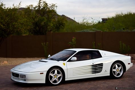 White Ferrari, Ferrari Cars, Ferrari Testarossa, Pimped Out Cars, Best Muscle Cars, Car Aesthetic, Rx 7, Ferrari Car, Italian Cars