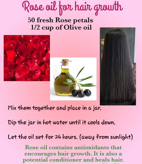 Rose Oil For Hair, Rose Water Hair, Water Hair, Fresh Rose Petals, Oil For Hair Growth, Oil For Hair, Oil Mix, For Hair Growth, Rose Oil