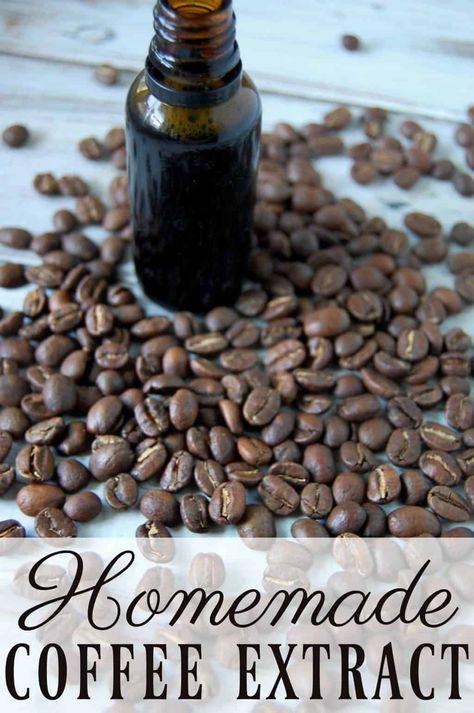 Make Your Own Vanilla, Diy Extracts, Homemade Coffee Syrup, Coffee Extract, Homemade Vanilla Extract, The Fame, Coffee Ice, Make Coffee, Homemade Coffee