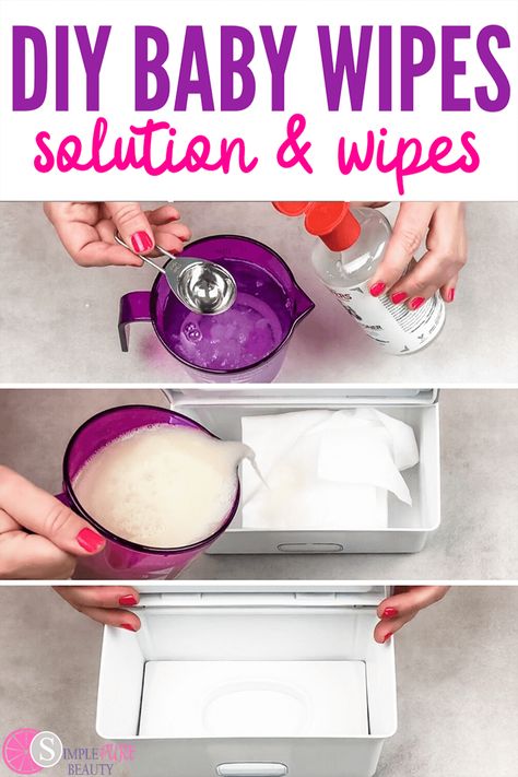 This homemade baby wipes recipe is so simple and easy to make. You'll love how easy it is to learn how to make homemade baby wipes that are all natural. Whether you're looking for homemade baby wipes for sensitive skin, cloth diapers, with witch hazel, this recipe will work for you! This particular recipe includes the soothing properties or aloe vera, alcohol free witch hazel, vitamin e and hemp seed oil. #DIYbabywipes #naturalbaby #babywiperecipes #natural Home Made Baby Wipes, Homemade Wipes, Baby Wipes Recipe, Homemade Baby Wipes, Cloth Baby Wipes, Reusable Baby Wipes, Wipes Container, Young Living Essential Oils Recipes, Hemp Seed