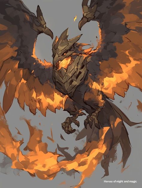 Phoenix (Character) —day 5 Bird Creature Concept Art, Phoenix Character Design, Phoenix Character, Character Day, Monster Artwork, Magical Creature, Creature Artwork, Cool Monsters, Dark Phoenix