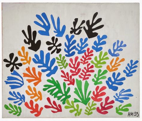 ARTE PARA NIÑOS: Henri Matisse o como dibujar con tijeras | RZ100 Cuentos de… Matisse Kunst, Matisse Paintings, Matisse Cutouts, Leaf Cutout, Kunst Inspiration, Roy Lichtenstein, Fauvism, Matisse Art, Salvador Dali