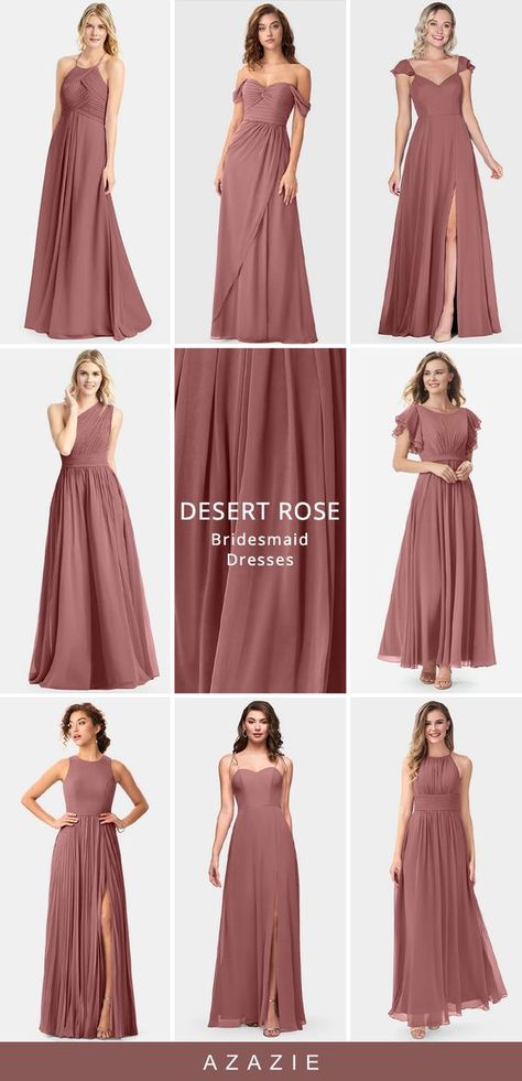 Bridesmaid Dresses Old Rose, Entourage Gowns Bridesmaid, Old Rose Bridesmaid Dress, Rose Gold Dress Bridesmaid, Desert Rose Wedding Colors, Old Rose Gown, Bridesmaid Dresses Rose Gold, Wedding Entourage Gowns, Desert Rose Bridesmaid Dresses