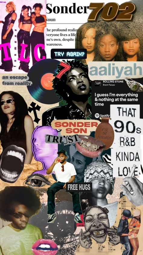 I love r and b!! R And B Aesthetic, R&b Aesthetic Wallpaper, Try Again Aaliyah, I Love R, B Aesthetic, R&b Aesthetic, R And B, Cover Wallpaper, Trippy Wallpaper