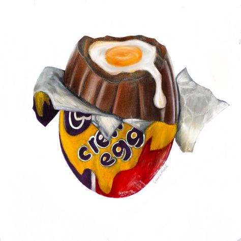 Food Gcse Art, Gcse Art Food Title Page, Sweet Drawings Candy, Food Art Gcse, Sweet Sketches, Confectionary Art, Chocolate Drawing, Sweets Art, Igcse Art