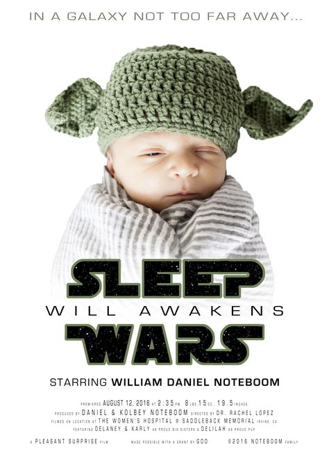 force awakens starwars star wars yoda birth announcement Star Wars Pregnancy Announcement, Expecting Baby Announcement, William Daniels, Pregnant Photo, Baby Taylor, Baby Boy Pictures, Birth Announcement Boy, Birth Announcement Girl, Announcement Ideas