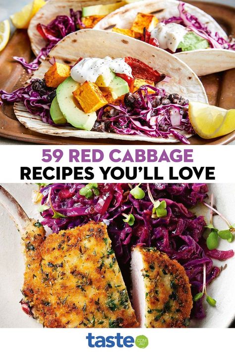 Red Cabbage Benefits, Stir Fry Healthy, Purple Cabbage Recipes, Cooked Red Cabbage, Stuffed Recipes, Best Cabbage Recipe, Cabbage Side Dish, Cabbage Recipes Healthy, Red Cabbage Recipes