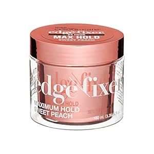 KISS COLORS & CARE Maximum Hold Edge Fixer, Non-Greasy Gel Formula Infused With Biotin B7, 24 Hour Hold, ‘Sweet Peach’ Scented, 3.38 Fl. Oz. (100 ml) Edge Fixer, Boar Brush, Strawberry Acai, Fruit Scent, Sally Beauty, Sweet Peach, Hair Gel, Color Care, All Hair Types