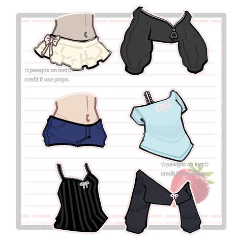 How To Draw Custom Gacha Clothes, Club Outfits Drawing, Dreamcore Outfits, Outfit Ideas Club, Gacha Club Outfit Ideas, Clothing Design Software, Gacha Club Outfit, Paper Doll Clothes, Gacha Props