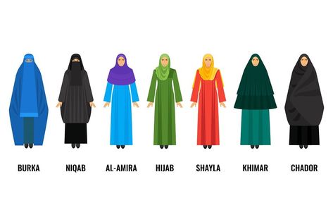 Black Niqab, Arabic Outfit, Al Amira, Arabic Women, Prophets In Islam, Amira Hijab, Muslim Women Clothing, Arab Dress, Easy Korean Words