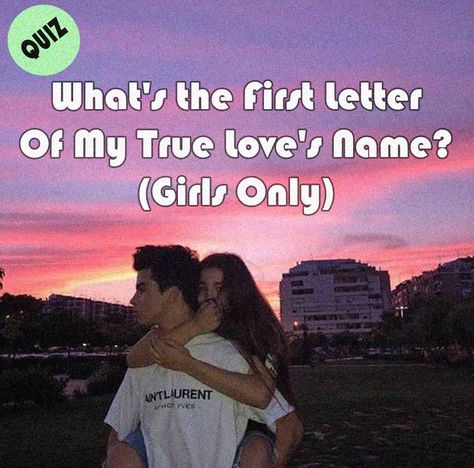 What’s the First Letter Of My True Love’s Name? (Girls Only) How To Get A Valentine, What Does My Soulmate Look Like Quiz, Soulmate Letters, Soulmate Initials Quiz, When Will I Get A Boyfriend Quiz, True Love Quiz, Love Test Quiz, Love Quizzes, Crush Quizzes