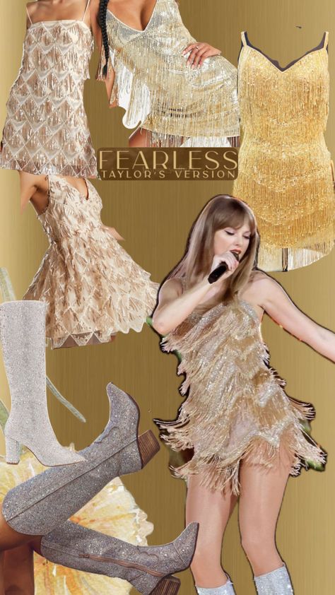 Fearless Outfit Inspo Taylor Swift, Taylor Swift Fearless Costume, Taylor Swift Fearless Outfit Ideas, Taylor Swift Fearless Outfits, Eras Tour Outfits Fearless, Fearless Eras Tour Outfits, Fearless Taylor Swift Outfits, The Eras Tour Outfit Idea, Fearless Outfits