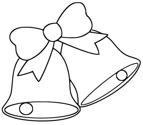 Christmas Bells Drawing, Christmas Cards Drawing, Easy Christmas Drawings, Wedding Coloring Pages, Penguin Coloring Pages, Best Drawing Ideas, Animal Rabbit, Coloring Sheets For Kids, Best Drawing